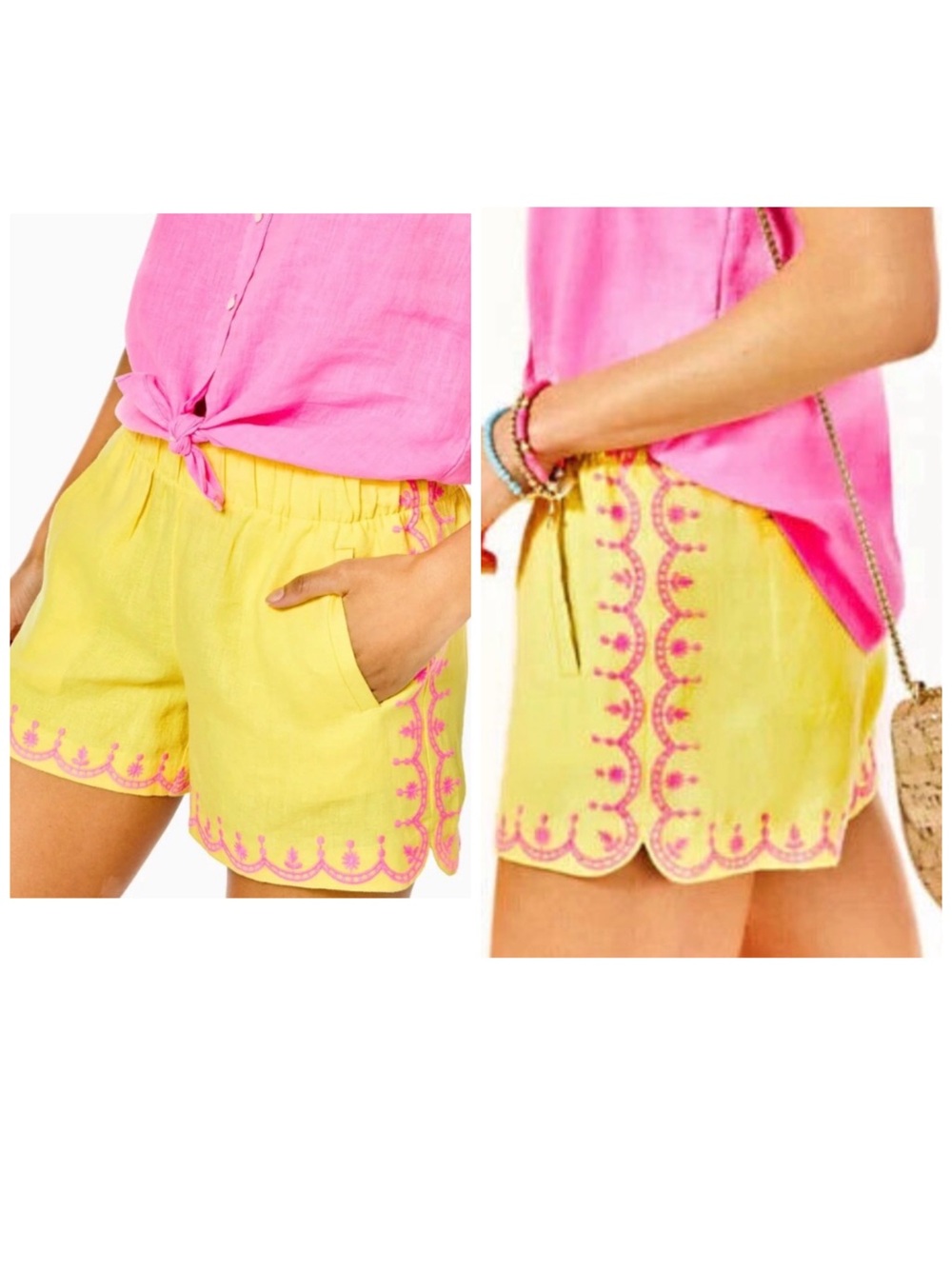 Lily Pulitzer Laryn Shorts 100% Linen